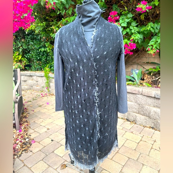 Sweaters - Unique Felted  & Knit Long Sweater Vest